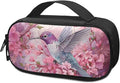 Hummingbird Cherry Blossom Insulin Cooler Travel Case Diabetic Medicine Carrying Bag Large Capacity Insulated Organizer Medication Cooler Bag for Insulin Pens and Diabetes