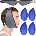 Hilph Face Ice Pack Wisdom Teeth Ice Pack Head Wrap with Washable Jaw Wrap and 4 Replacement Hot Cold Pack for Facial Oral Surgery, TMJ, Tooth Extraction, Dental Surgery, Tonsillectomy Recovery Grey