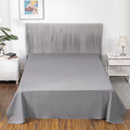 GLUYOHEY Grounding Flat Sheet Queen Size (90"x102") Conductive Silver Fiber Earthing Bed Sheets with Grounded Cord Reconnect with Earth’s Energy for Better Sleep and Enhanced Wellness, Gray