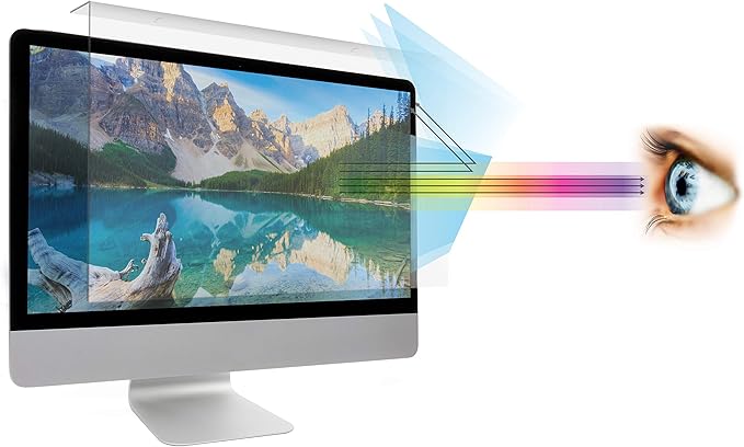 Anti Blue Light Screen filter compatible with 21.5 inch Apple iMac, Blocks Excessive Harmful Blue Light, Reduce Eye Fatigue and Eye Strain