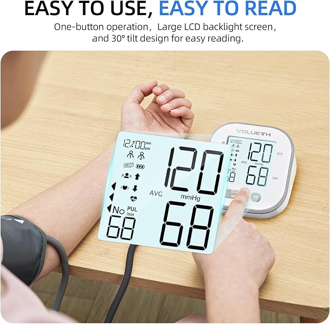 Pediatric Blood Pressure Cuff, Blood Pressure Machine for Home Use - 3 Size Cuffs, Small 4"-8", Medium 6"-10" and Large 7"-17", Perfect for Family Health Monitoring