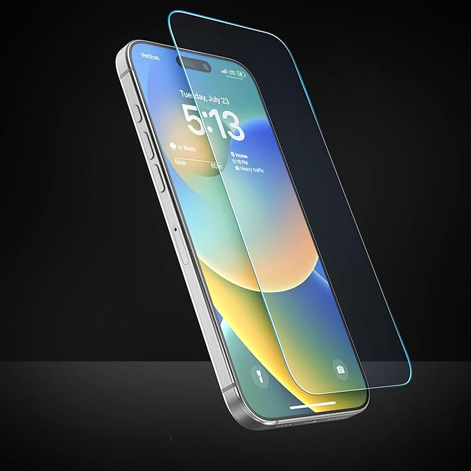 magglass Blue-Light Screen Protector for iPhone 16 - Bluelight Filter Tempered Glass (Easy Applicator Included)