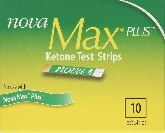 Nova Max Plus Ketone Test Strips - Box of 10