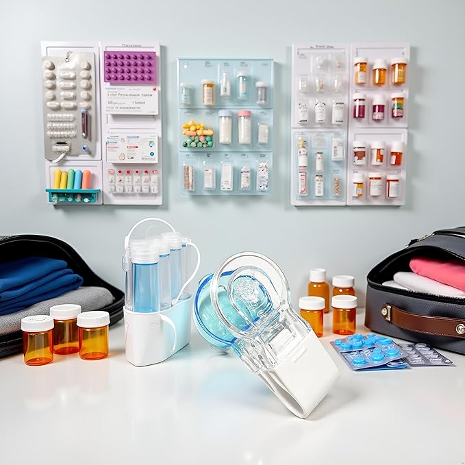 1pc Blue Portable Pill Taker, Tablets Pills Blister Pack Opener Assistance Tool,Travel Pill Taker,Small Storage Box Medication and Pill Dispenser,Individuals with Weak Pill Organizers Medication Aids