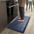 Color&Geometry Anti Fatigue Floor Comfort Mat 3/4 Inch Thick 24"×70" Perfect for Standing Desks, Kitchen Sink, Stove, Dishwasher, Countertop, Office or Garage, Dark Blue