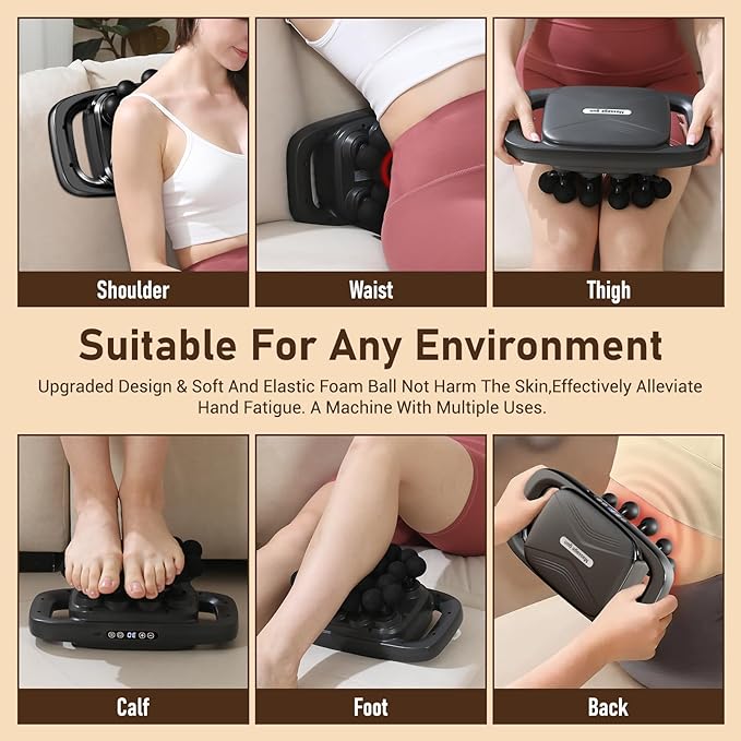 20 Heads Massage Gun Deep Tissue, Valentine's Day Gifts, Deep Tissue Massager with 3 Modes & 30 Levels & Ultra-Quiet, Handheld Body Massager for Back, Neck, Shoulders and Legs