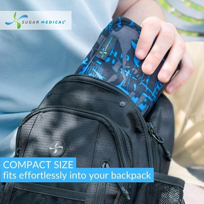 Sugar Medical Diabetes Supply Case | Medical Supplies Travel Bag | Glucose Meter Organizer | Diabetic Care Products | Glucometer Kit (Alex)