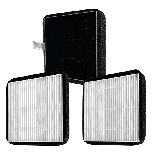 3PC HEPA 13 Layer & Activated Carbon air Filter for Elegoo Centauri Carbon 3D Printer Accessories, ABS, PLA, PETG, PC, and PV filaments VOC Particle Absorption Odor Filter for Elegoo cc 3D Printer