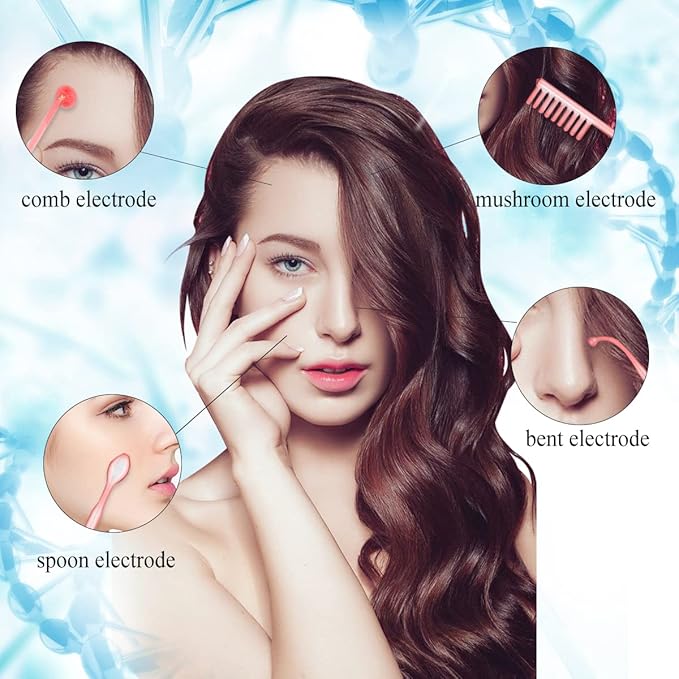 Face Skin Care Wand, FAZJEUNE High F requency Facial Device Face Skin Care Kit Portable Skin Care Tools Home Use