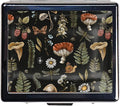 7 Days Chromed Shiny Silver Pill Organizer with Mirror Inside Has 8 Separate Compartments Rectangle 7 Days Pill Box Pill Case (Autumn Harvest Woodland Mushrooms)
