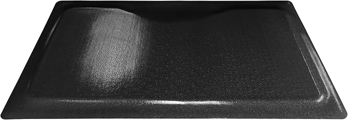 Rhino Mats, Rhino Hide Salon Mat, Non-Slip Standing Cushioned Comfort Anti-Fatigue Mat for Salon, Barbershop, or Spa (Black Rectangle, 3' x 5' x 1/2")
