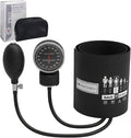 Adult Pro Aneroid Sphygmomanometer – Size 11 (9"–15.75") Black Cuff, Manual Blood Pressure Monitor, Reusable, Dial Display, Includes Leatherette Carrying Case – 1 Count