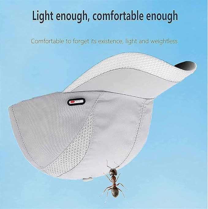 AMUCK EMF Protection Cap,5G WiFi Anti Radiation Protection Baseball Cap Effective 99.99% Shielding Breathable Hat (Color : Gray, Size : One Size)
