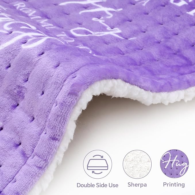 Purple Heating Pad for Back Period Cramps Neck Shoulder Pain Relief, Portable Electric Heat Pads Gifts Ideas, Funny Useful Self Care Unique Christmas Birthday Gift for Women Mom Her Wife Girlfriend