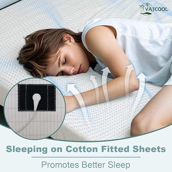 Grounding Sheets King Size Grounding Sheet with Grounding Wire 76 * 80 Inches Grounding Bed Sheets for Improve Sleeping (76x80Inch)