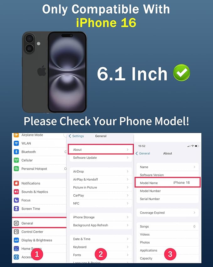 Privacy Screen Protector for iPhone 16 Tempered Glass for, 2 Pack 25 Degree Anti-Spy Gradient Colorful Anti-Blue Light Eye Protection with Installation Frame Case Friendly (6.1 inch Blue)