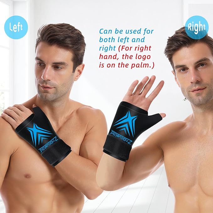 Wrist Ice Pack Wrap for Pain Relief Reusable Wrist Brace Cold Gel Gloves Hand Thumb Ice Packs for Injuries Surgery Recovery Hot Cold Compress Therapy for Carpal Tunnel Tendonitis Swelling Arthritis