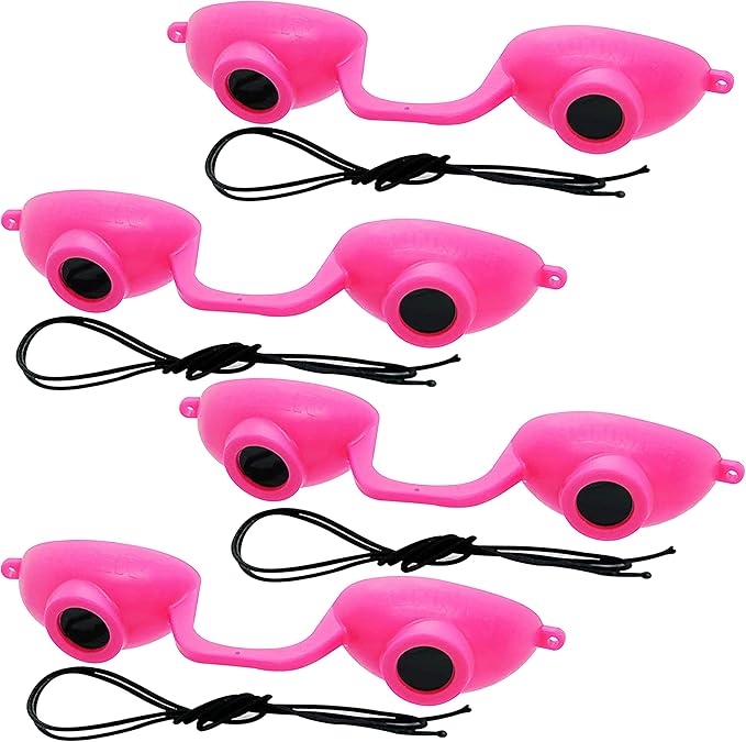 Super Sunnies EVO FLEX Flexible Tanning Bed Goggles Red Light Therapy Eye Protection UV Glasses, FDA Compliant - 4 Pack