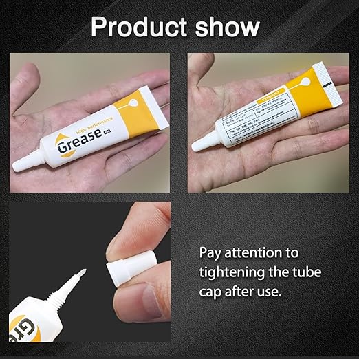 3D Printer Parts Gear Grease Lubricant Guide Rail Grease Optical Axis Lubricating Grease for Bambu lab P2S A1 X1 X1C P1P P1S a1Mini/Kobra 2 /kobra3/kobra s1/H2/Ender 3 V3 KE/Ender 3 V3/K1/K1C(4 Pack)