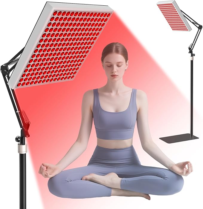 Red Light Therapy for Body Face, Infrared Light Therapy with Adjustable Stand, 660nm Red Lights & 850nm Near Infrared Light Therapy Lamp Device with Large Panel for Body at Home,Idea Gift for Mom Wife