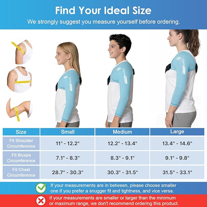 ComfiTECH Youth Shoulder Arm Ice Pack Wrap for Young Pitchers, Ice Arm Sleeve for Teen Volleyball Players, Flexible Cold Application for Throwing Recovery, Elbow Joint & Muscle Comfort, Small