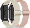 2 Pack Stretchy 16mm Nylon Bands Compatible with FITVII HM08/MorePro HM08/Amzhero-Runfit D26/KALINCO Slim Fitness Tracker