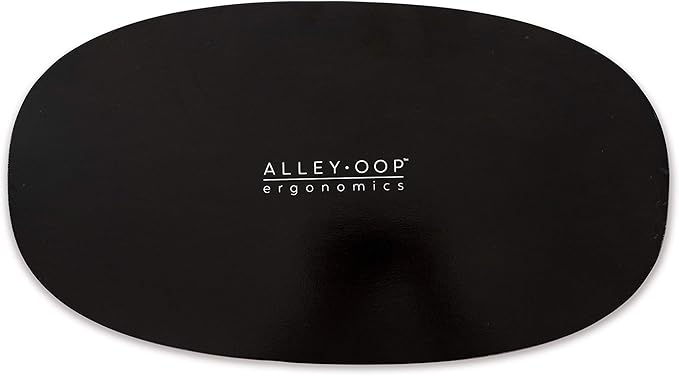 ALLEYOOP WOOD ROCKER BOARD • Unique 360° Omni-directional Rocking Movement • Ergonomically Engineered For Stability At Your Standing Desk, Medium, Ebony