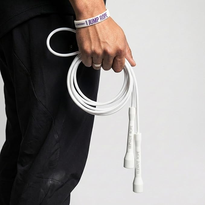 Elevate Rope Professional Beaded Jump Rope - 3m Adjustable, Quality Beads & Poly Cord - For Freestyle, Cardio & Tricks - All Levels & Indoor/Outdoor Use