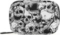 Skulls Pill Box 7 Day Pill Case Travel Pill Organizer Bag Container for Medicine with Zipper Portable Weekly Case Compact Size for Medicine, Vitamin, Supplement