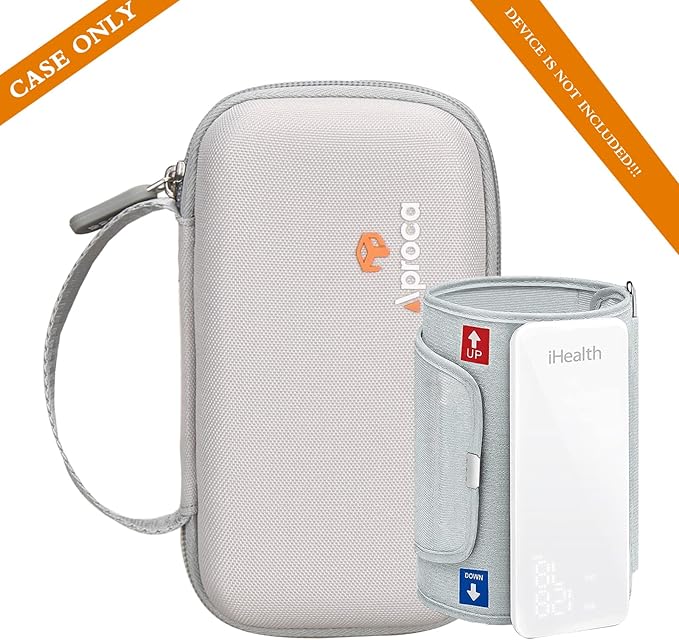 Aproca Case Compatible with iHealth Neo Wireless Blood Pressure Monitor, Portable Storage Bag for Accessories (Case Only)