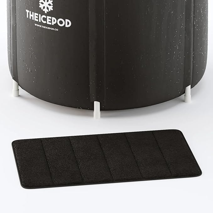 The Pod Company Cold Plunge Ice Bath Bundle – 84-Gallon Portable Ice Pod with Insulated Lid, 18 Reusable Ice Bricks & Cleaning Kit for Home Recovery & Wellness