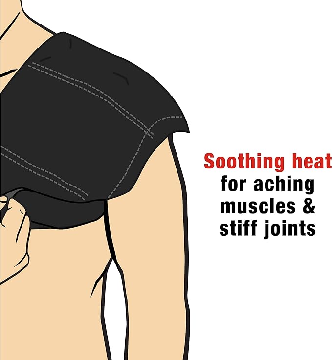 ACE Hot Cold Shoulder Wrap, Adj, Black