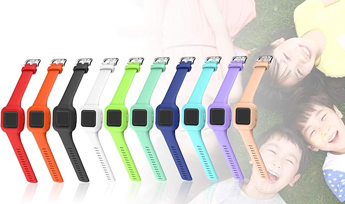 FitTurn Band Compatible with Garmin vivofit jr. 3 Bands Kids Replacement Accessory Soft Silicone Band 130-175mm Size for vivofit jr 3 Fitness Tracker Ages 4+ for Kids Wristbands (Mint Green)