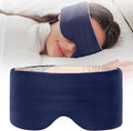 Sleep Mask,Eye Masks for Sleeping,for Women/Men/Nap/Travel/Yoga, Dual-Side Blackout Eye Covers for Side Sleeper,No Strap Desigh,Adjustable Band,Pressure-Free,Wrapped Around Dark Purple