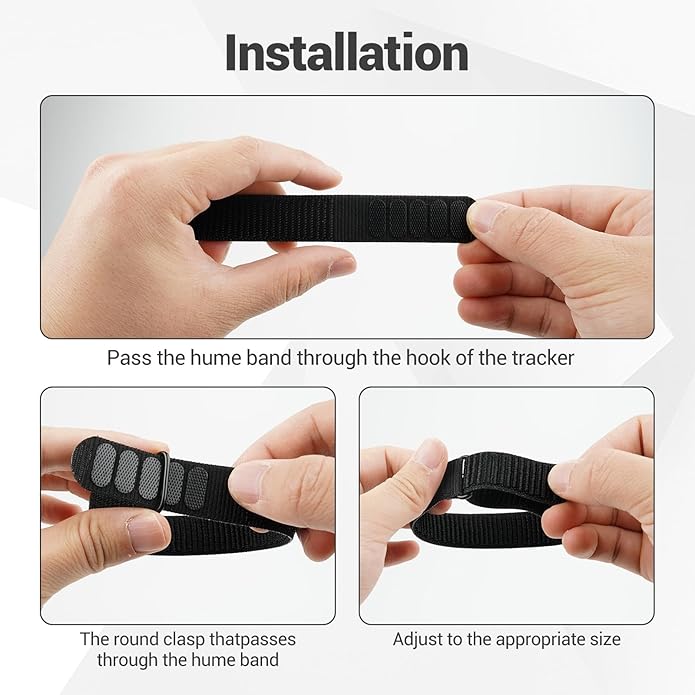 Nylon Loop Replacement Strap Compatible with Hume Health Band, Soft Breathable Adjustable Sport Wristband for Fitness Tracker, Women & Men