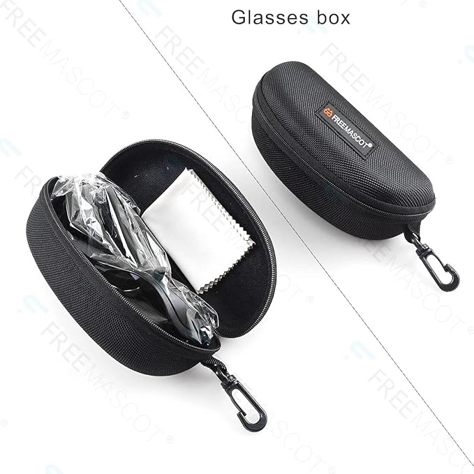 FreeMascot OD 4+ 190nm-540nm Wavelength Laser Safety Glasses for Typical 405nm, 450nm, 520nm, 532nm Laser Light for Hair Removal Laser Treatment Eye Protection Goggles (Red)