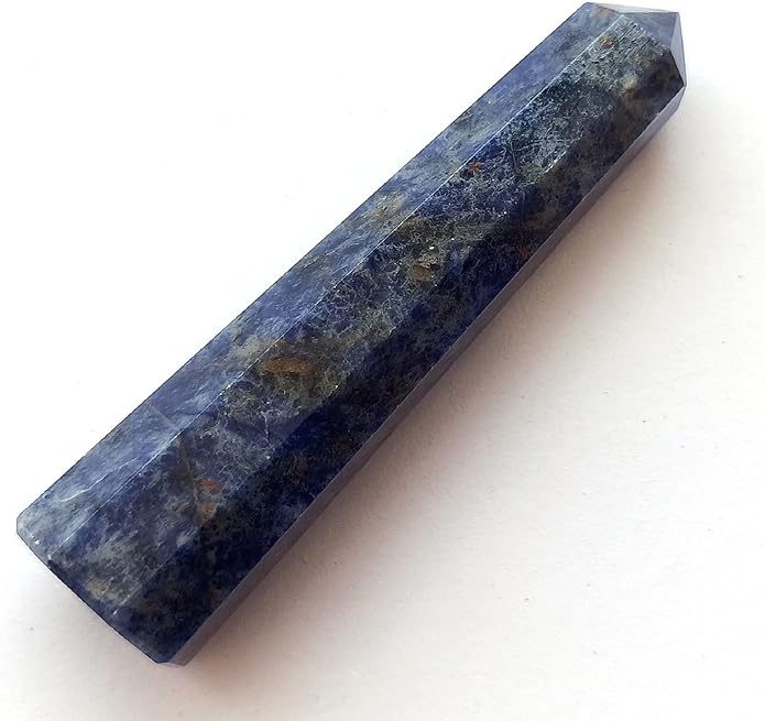 WholesaleGemShop 3 Inch Gemstones Obelisk Tower Jumbo Facet Aura Rock Crystal Natural Polished Earth Wand Spirit