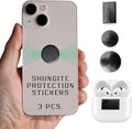 Shungite Stickers 3-Pack - Sample Size Genuine Shungite Stone Plates - Natural Crystal Decals for Phone, Laptop, WiFi Router - iPhone Samsung Compatible Trial Set
