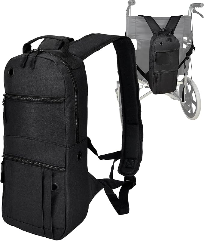 Oxygen Tank Backpack O2 Cylinder Carrying Holder Bag Fit Size M4/A, M6/B, M9/C, M2, ML6 -black (not for the D Oxygen Tank)