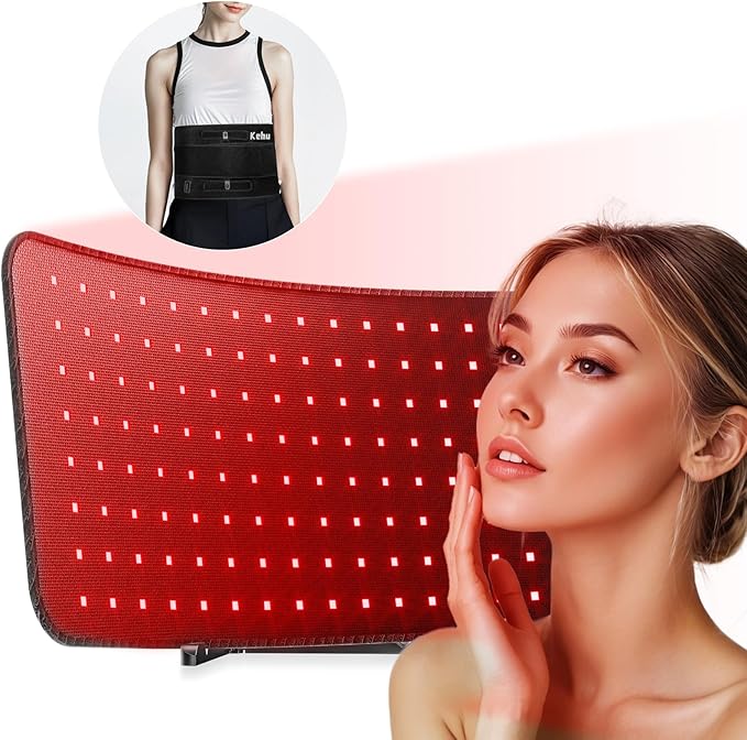 Red Light Therapy, 2 in 1 Red Light Therapy for Face and Body, 660nm and 850nm Infrared Light Therapy, Red Light Panel at Home for Pain, Skin, Back, Leg, Waist, Joints, Muscles
