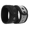 Moko 2-Pack Sweatproof Ankle Strap Fit Fitbit Luxe/Inspire 2/HR/Inspire/Charge 5/4/3/2/Alta/Alta HR/Flex 1/2/Garmin, Adjustable Fitness Tracker Ankle Band with Mesh Pouch - Black + Reflective Gray,