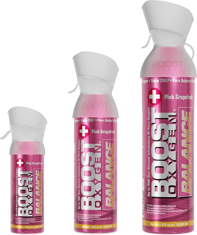 Boost Oxygen Balance Pink Grapefruit Collection | Large 10L, Medium 5L & Pocket Size 3L (3 Pack)