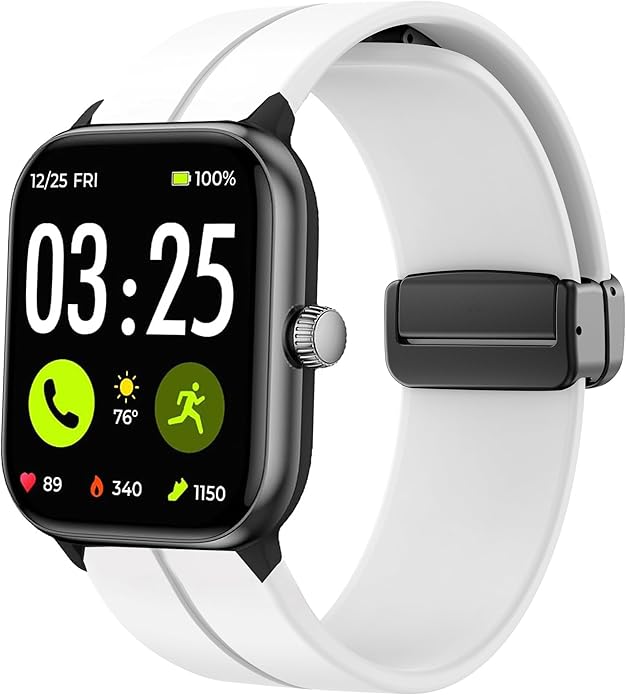 Lamshaw Compatible with Spade & Co Health Smartwatch 4 bands, Soft Silicone Sport Wristband Replacement Straps Compatible with Spade & Co Health Smartwatch 4 1.85 Inches