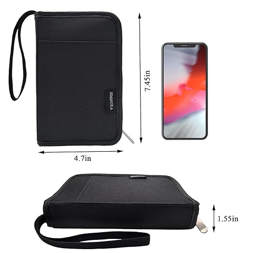 Glucose Monitor Case with Handle, Most Comprehensive Compact Glucose Meter Case fit Glucose Meter/Insulin Pen/Insulin Vial/Lancing Device/Test Strips/Needles/Syringe (Black)