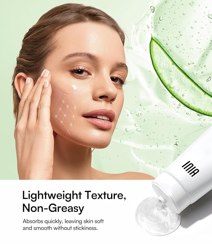 INIA Conductive Gel for Facial and Body Skin Care Machines – Hydrating Gel Primer with Hyaluronic Acid for Women and Men, 3.38 Fl Oz