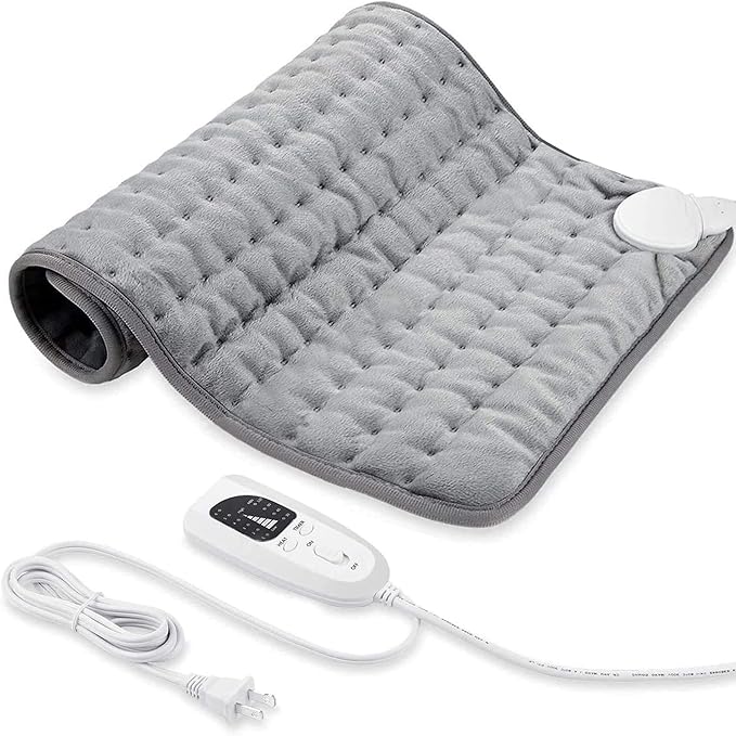 Electric Heating pad for Back Neck Shoulder Knee Arms Legs- Electric Heat Pads with 6 Heat Settings & Auto Shut Off &Dry/Moist Heat Heating Pad for Birthday Mother Father Girl Men Women