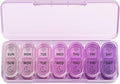 Daviky Weekly Pill Organizer 2 Times a Day, 7-Day AM PM Medicine Case, Travel-Friendly Pill Box for Fish Oils, Vitamins & Supplements