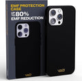 WAVEBLOCK EMF Protection Silicone iPhone Case, Radiation Blocker Cell Phone Case, 5G Shield Reduction, Lightweight, USA Patented and Tested in FCC Lab, iPhone 16 Pro Max Black