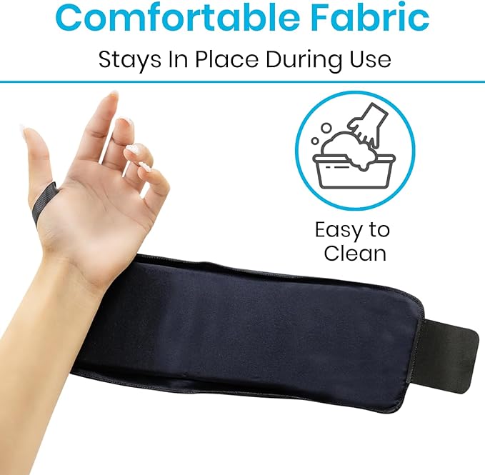Arctic Flex Wrist Ice Pack Wrap (Pair) - Hot & Cold Gel Therapy Compress for Joint Pain Relief - Reusable Compression Sleeve Freeze & Microwavable - Support for Bruise, Swelling & Rheumatoid Arthritis