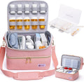 BAGSFY Travel Medicine Bag Organizer with Weekly Pill Organizer 3 Times A Day, 7-Day Pill Box AM & PM Pill Organizer, Medication Organizer Storage, First Aid Bag, Pill Bottle Organizer with Pill Case